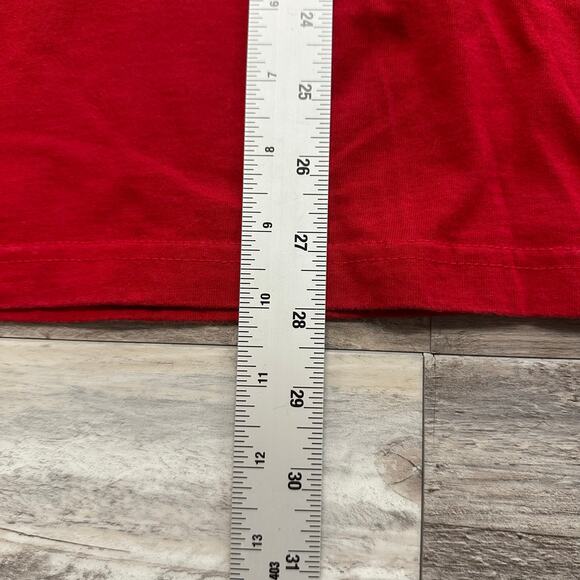 Vintage American Eagle Red Mens L Skater Graphic Edgy T-Shirt Pin Up Girl y2k - Picture 6 of 8